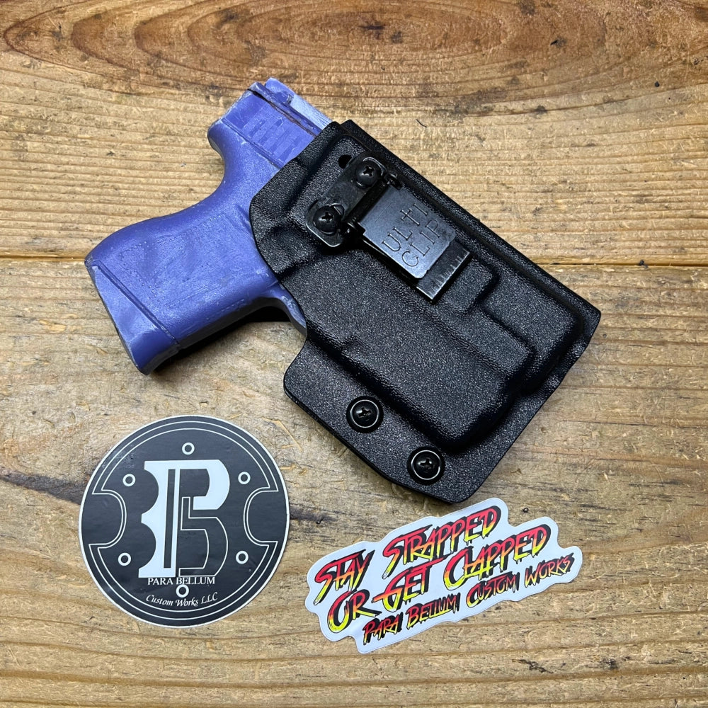 thumbnail interactive-video image 1 of Kydex IWB Holster For Glock 43/43x – USA Made Concealment Holster 1 of 2